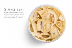 عکس با کیفیت نوشیدنی کافه(آیس لاته)